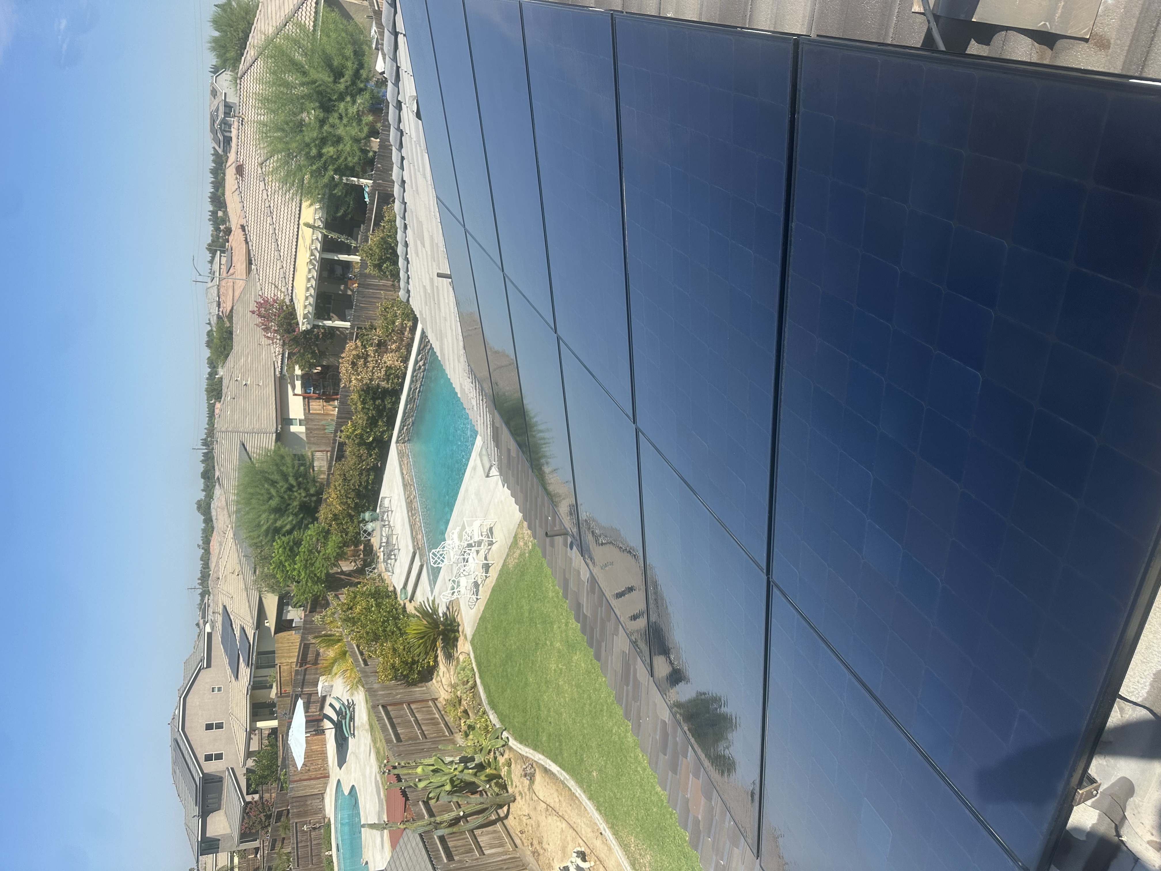 Solar panel cleaning in Northwest Bakersfield — Elite Pressure Wash Services